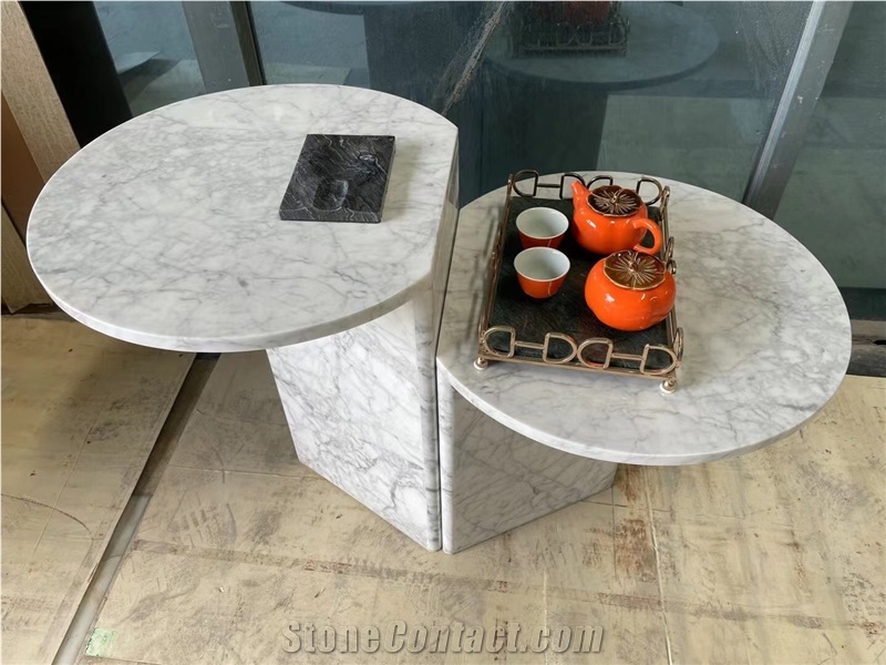 Marble Stone Cafe Table Carrara Restaurant Coffee Table 