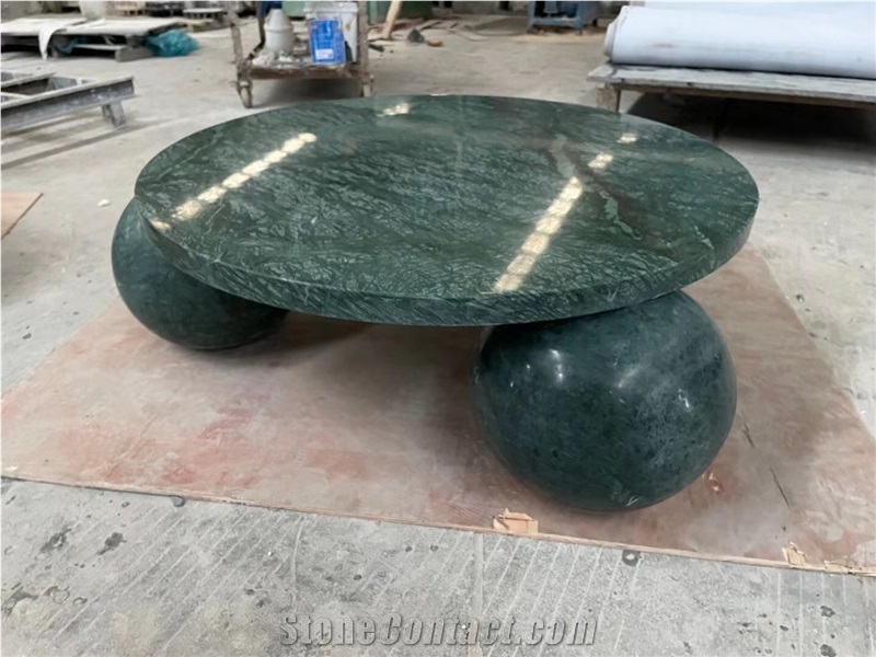 Marble Stone Furniture Verde Guatemala Coffee Table Cafe Top