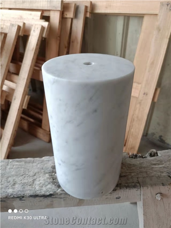 Marble Stone Stool Chair Carrara Coffee Table Pedestal Stand