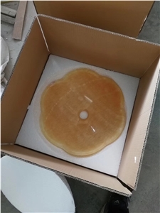 Onyx Stone Bathroom Sink Honey Onyx Round Wash Basin