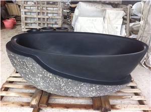 Stone Classic Freestanding Bathtub Absolute Black Bath Tubs