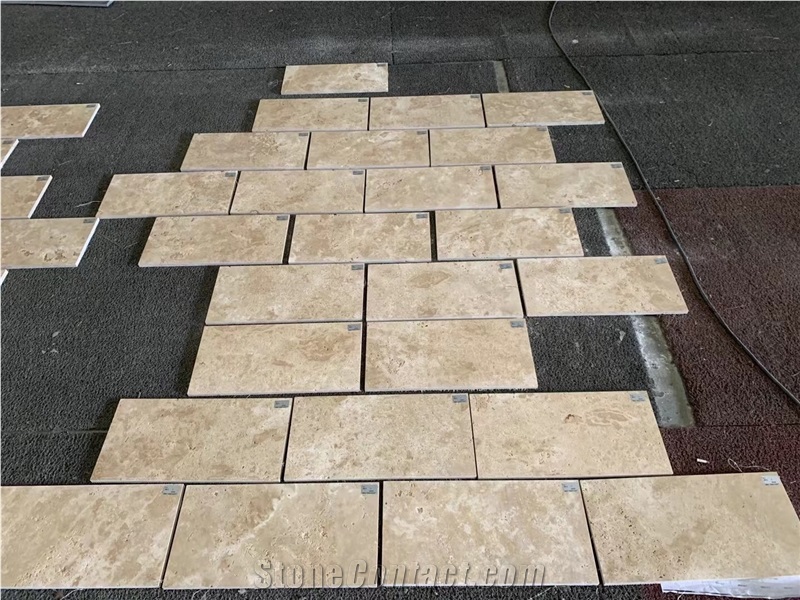 Travertine Kitchen Floor Tile Crossing Cut Romano Wall Tile