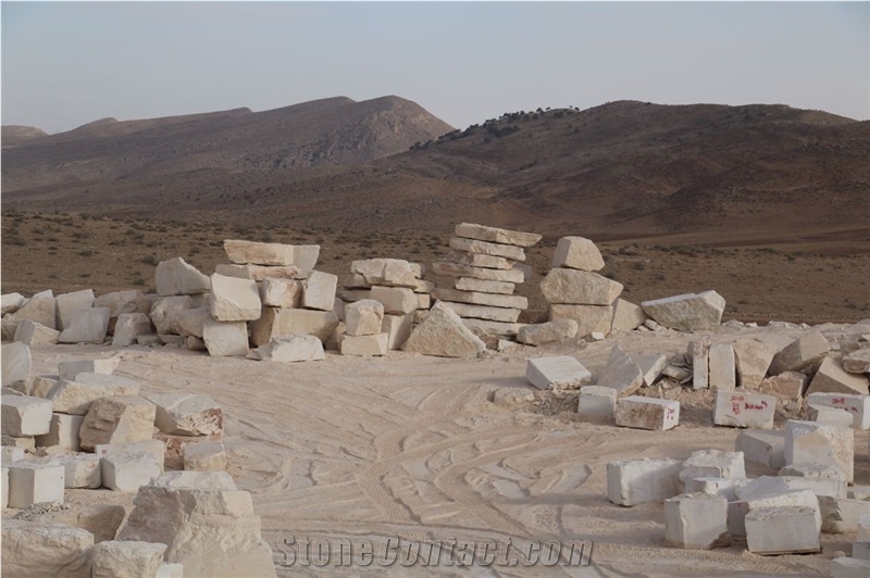 White Limestone Blocks