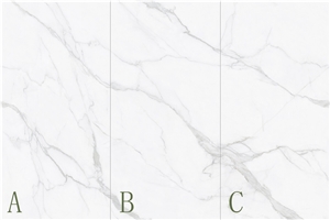 Carrara Snow White Sintered Stone Slab