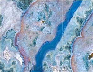 Coral Sea Crystal Glazed Sintered Stone Slab