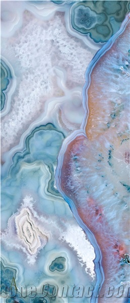 Coral Sea Crystal Glazed Sintered Stone Slab