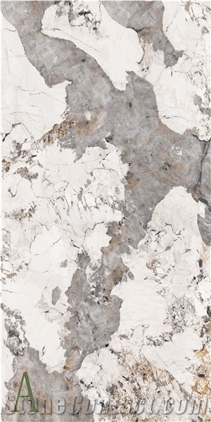 Pandora White Granite Look Sintered Stone Slabs