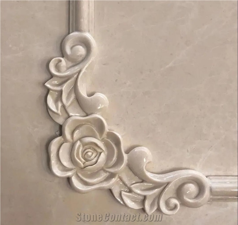Beige Marble Wall Relief