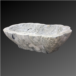 Green Color Marble Bathtub
