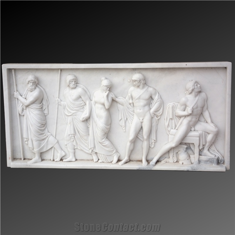 Painting Style Marble Relief