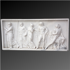 Painting Style Marble Relief