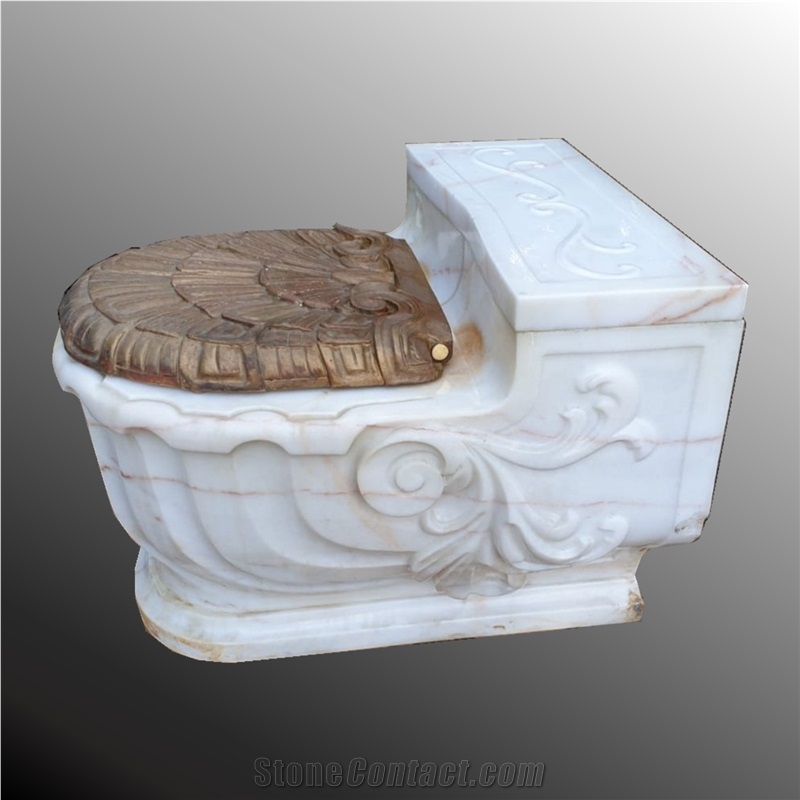 White Marble Toilet Closestool