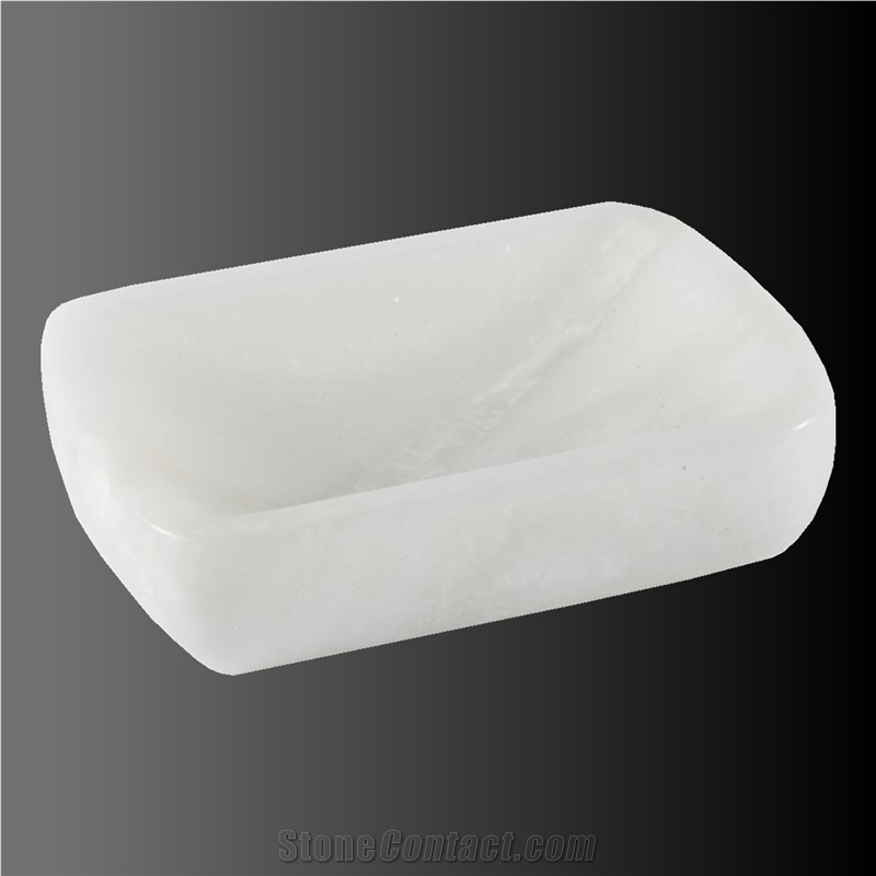 White Onyx Soap Box Or Dish