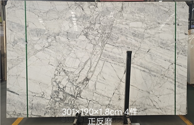 18MM Thickness China Natural Calacatta Grey Marble