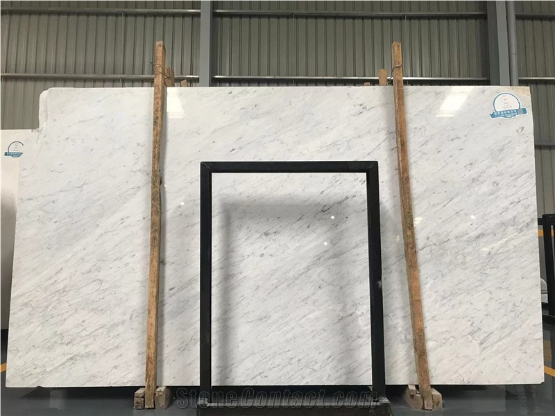 30Mm Thickness China Natural Carrara White Marble