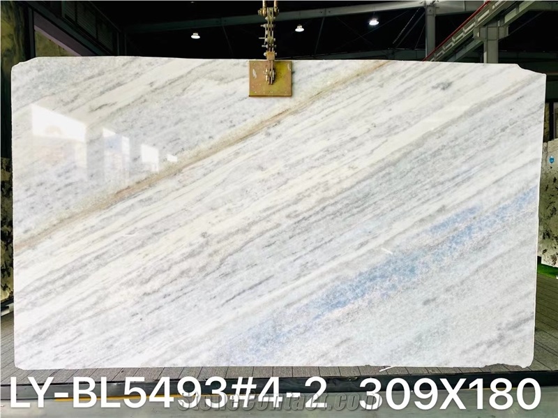 High Quality Polished Rainbow Blue Marble For Decoration