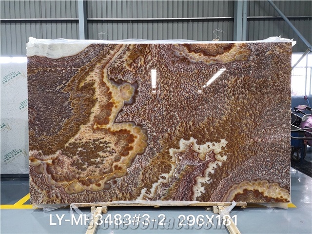 High Quality Polished Ruby Onyx For Background Wall Floor 