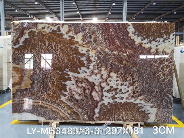 High Quality Polished Ruby Onyx For Background Wall Floor 