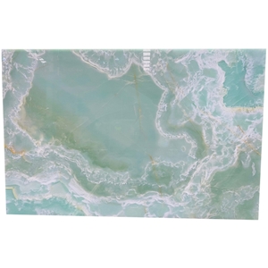 Luxury Green Onyx Light Green Onyx Slab For Vanity Tops