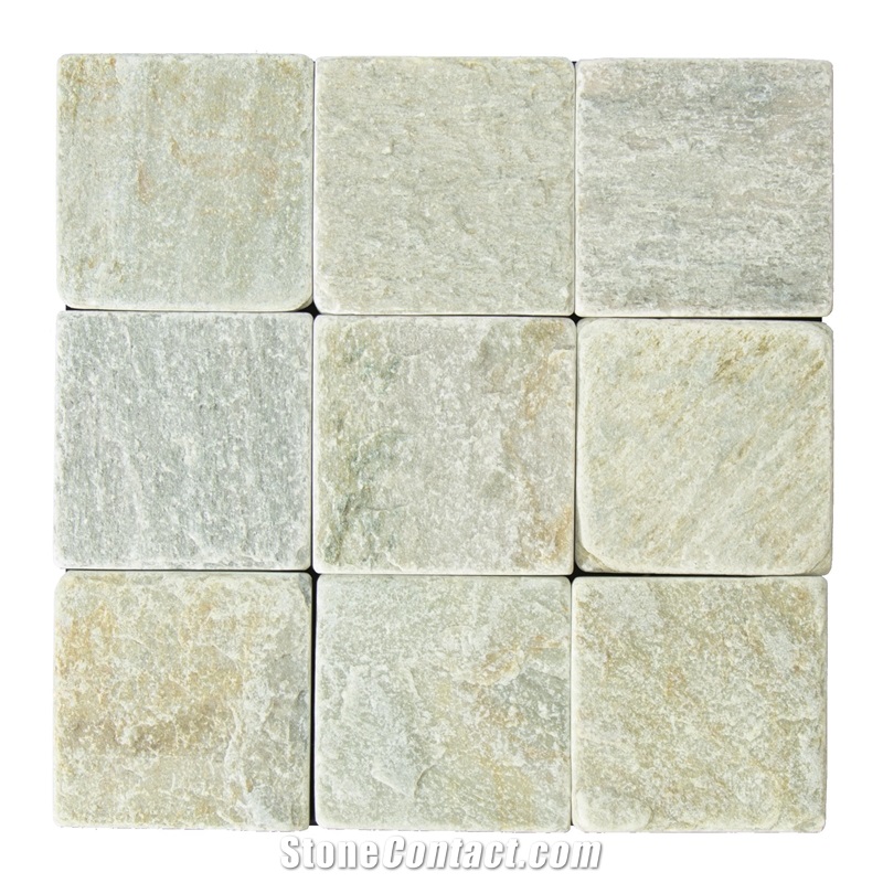 Desert Gold Quartzite Tile 4X4 Tumbled