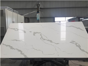 Calacatta White Quartz Slab