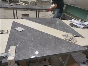 Grey Emperador Sintered Stone Stair
