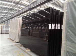 Pure Black Nano Glass Crystallized Marble
