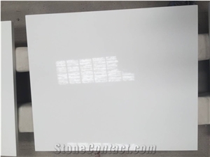 Pure White Quartz Bathroom Countertop Vanity Tops