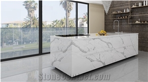Statuary Quartz Kitchen Countertops