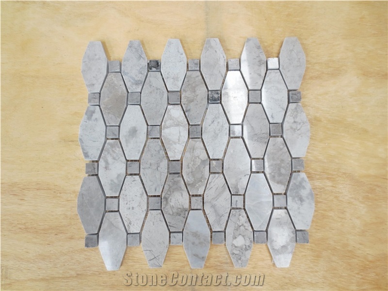 Abba Grey Marble Mosaic Tile Flooring Tile Bathroom Tile