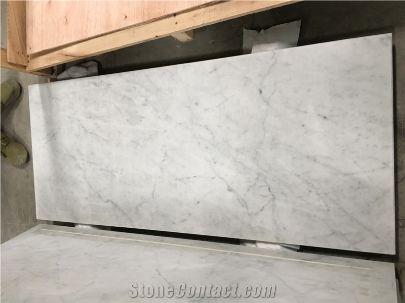 Bianco Carrara Marble Vanity Top Bathroom Tops