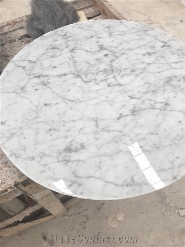 Carrara White Marble Table Top Kitchen Top