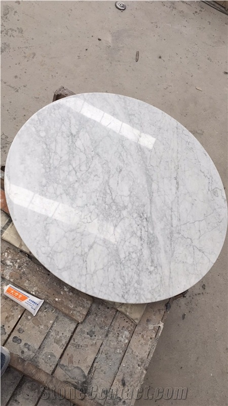 Carrara White Marble Table Top Kitchen Top