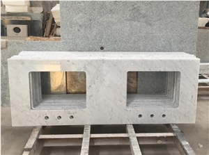 Carrara White Marble Vanity Top Bathroom Top