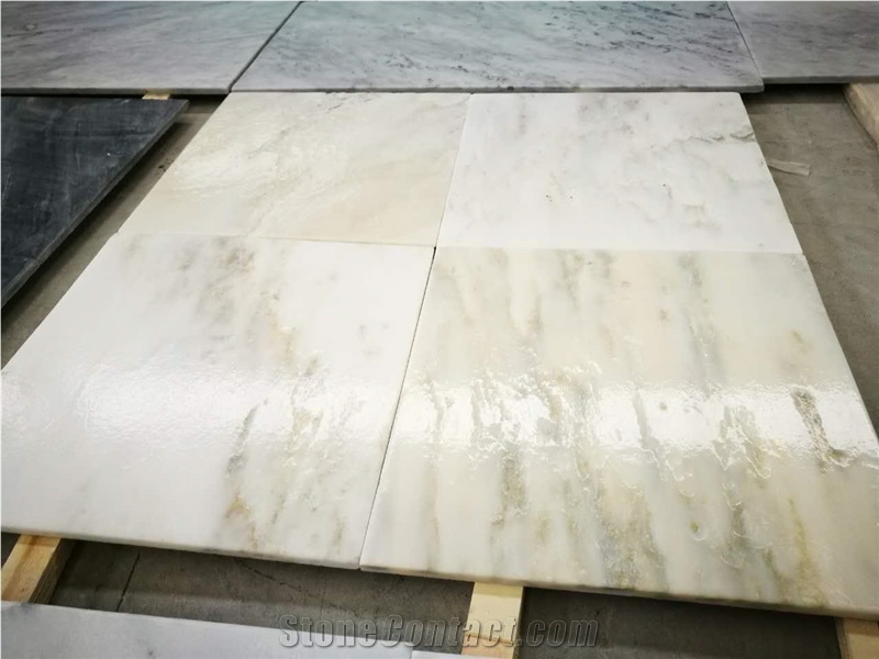 Eastern White Marble Brushed Tile
