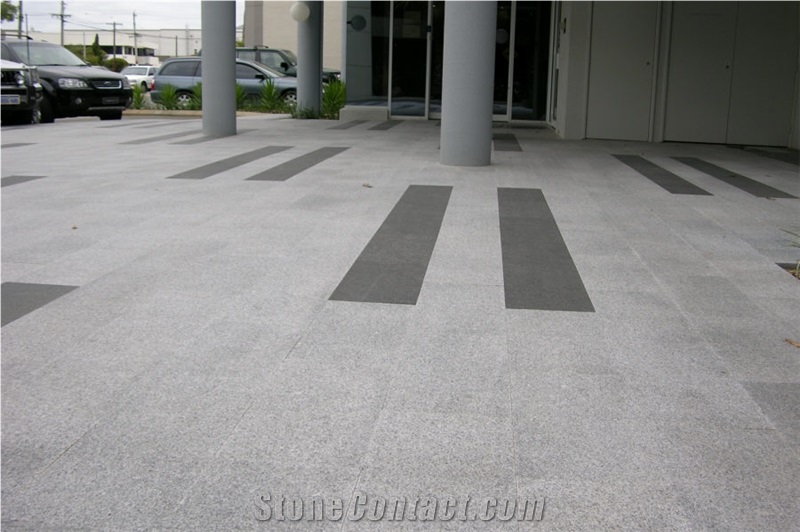 Grey Granite Paver Square Flooring