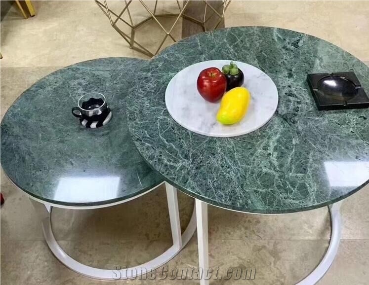 Imperial Green Marble Table Top