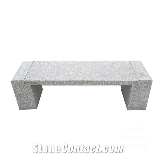 Light Grey Granite Stone Bench