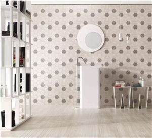Marble Hexagon Mosaic Tile Series 4