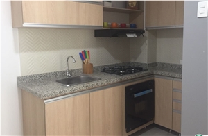 Pink Flower Granite Countertop