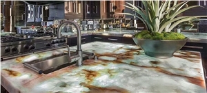 Royal Beige Onyx Slab Onyx Tile