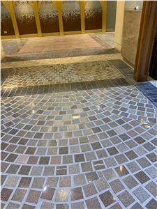 Rusty Yellow Granite Cubes Cobblestone