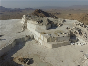 Sirjan Marble- White Sirjan Crystal Marble Mine