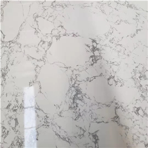 Carrara White Artificial Marble Engineered Stone Slab