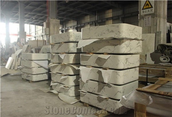  Hot Sales Artificial Marble Stone Carrara White