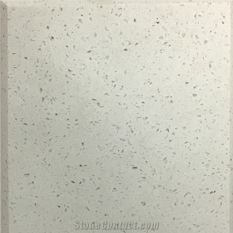 White Artificial Quartz Engineered Stone Slab