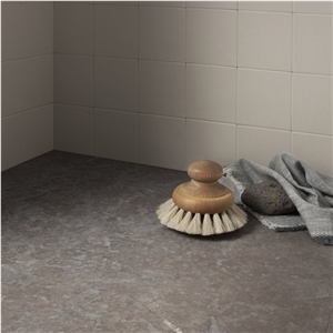 Grey-Brown Borghamn Limestone Brushed Tiles