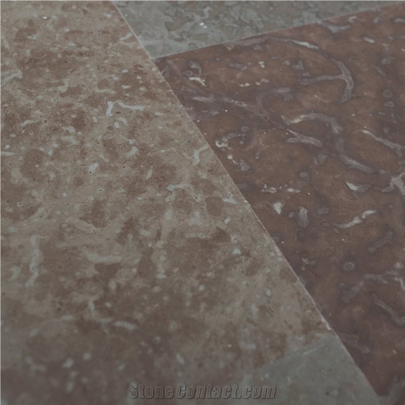Oeland Red Limestone- Alboke Limestone Tiles Yard Selection