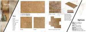 Noche Travertine Tiles, Travertine French Pattern