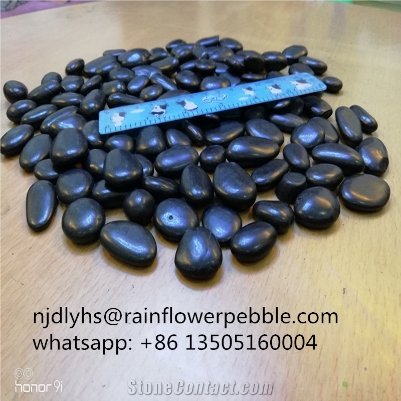 Landscaping Pebbles Stones Black Gravel Pebble Stone